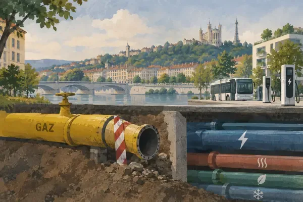 Réseaux électriques et gaziers lyonnais