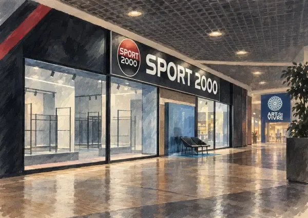 Illustration - magasin de sport à Éragny