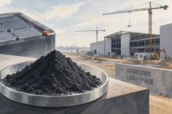 Illustration - Usine de matériaux pour batteries à Gravelines
