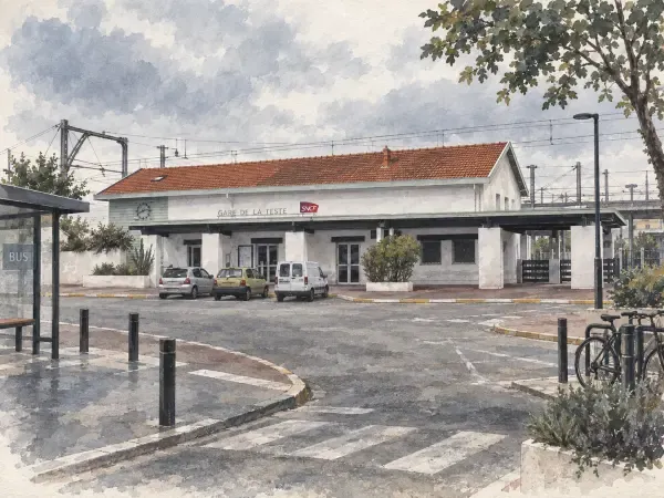 Illustration - Gare et emprises ferroviaires à La Teste
