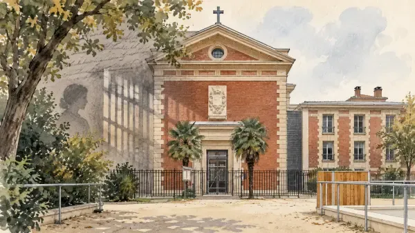 Illustration de l’ancienne prison Saint-Lazare