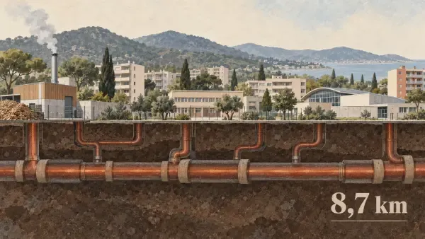 Illustration - Canalisations du réseau de chaleur