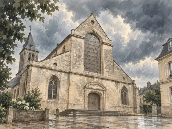 Illustration - vitraux de Sainte-Croix