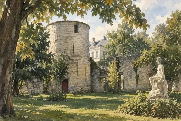 Illustration - Plan et rues du château disparu