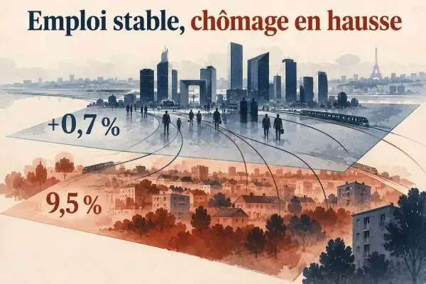 Illustration du marché du travail francilien
