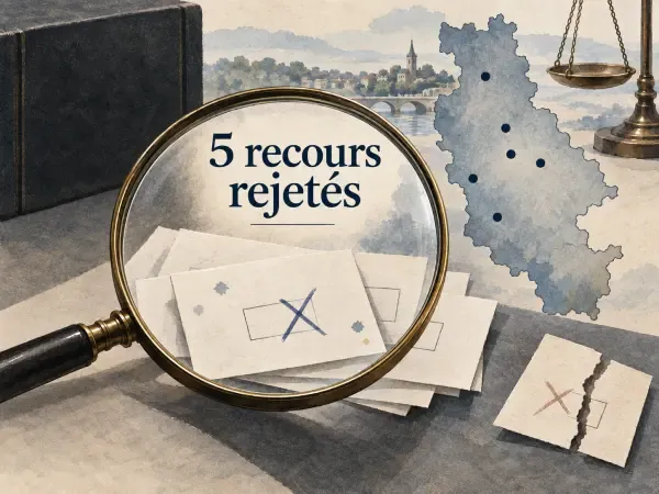 Illustration - Urne et bulletins municipaux