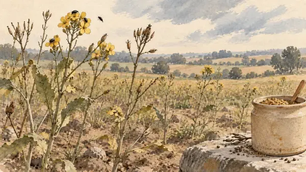 Illustration - moutarde cultivée aux Authieux