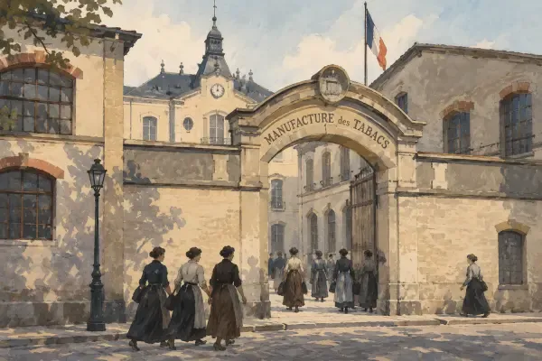 Illustration - ouvrières industrielles à Pantin