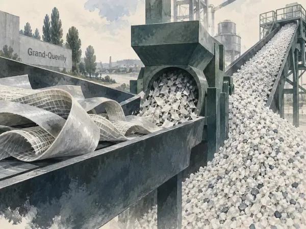 Recyclage industriel du PVC fibré