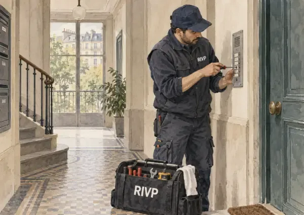 Artisans de la régie RIVP à Paris