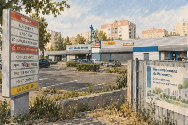 Illustration - Centre commercial de Belleroche