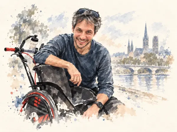 Illustration - Jonathan et Lou en course