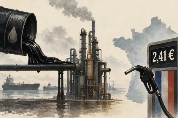 Illustration - gazole et raffinage