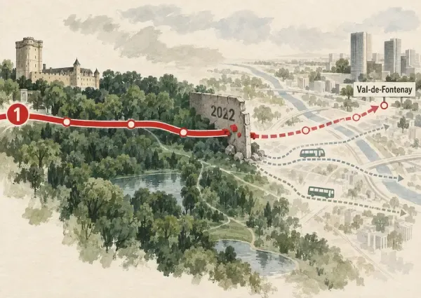 Illustration - Métro vers Val-de-Fontenay