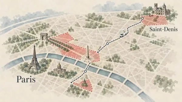 Illustration de la visite papale