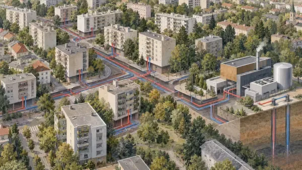 Illustration du réseau géothermique de Fontenay