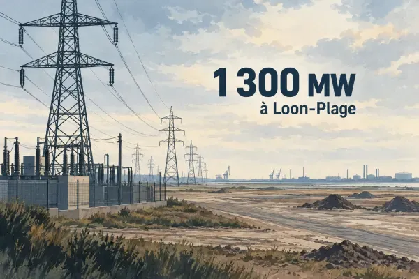 Réseau électrique industriel à Loon-Plage