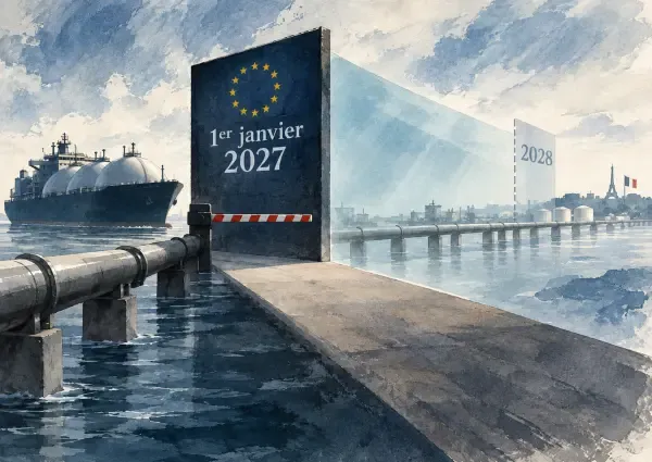 Illustration - terminal gazier et méthane