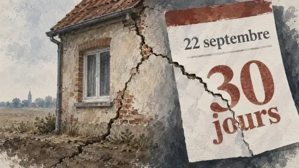 Illustration - maisons fissurées dans le Nord