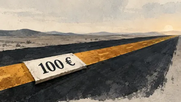 Illustration - pompe à carburant et chèque