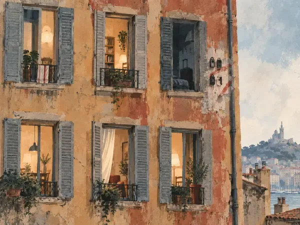 Illustration de logements marseillais