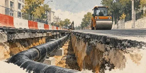 Illustration du réseau de chaleur