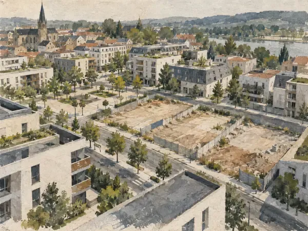 Illustration du centre-ville d’Épinay