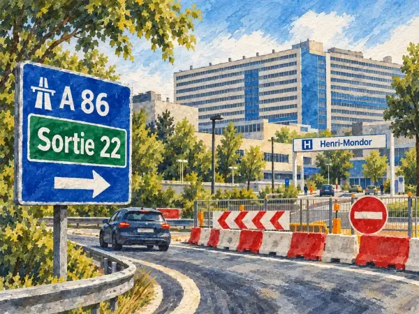 Illustration - Accès routier à Henri-Mondor