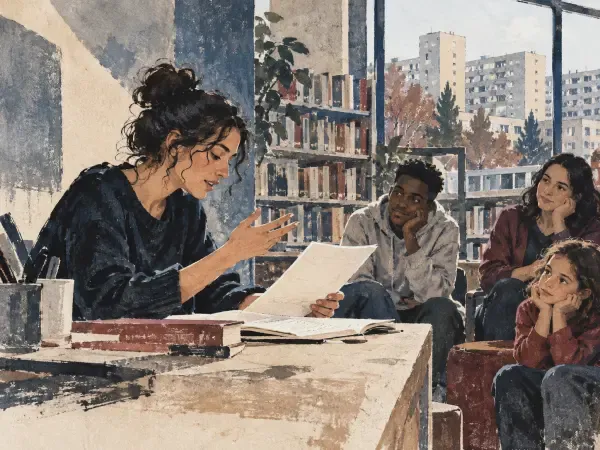 Illustration - écriture dans les lieux du 93