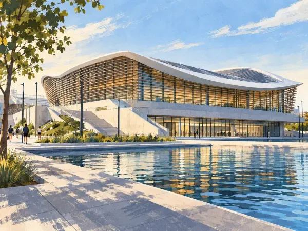 Illustration du Centre aquatique olympique
