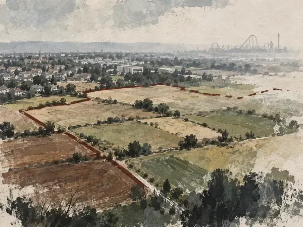 Illustration - Plan foncier autour de Mirapolis
