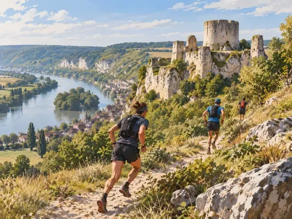 Illustration - trail dans les coteaux de Seine