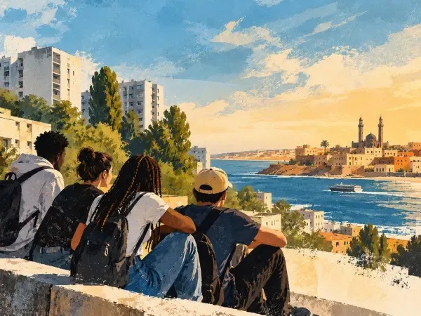 Illustration - Jeunes d’Épinay en route vers Dakar