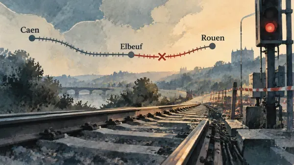 Illustration - voie ferrée normande