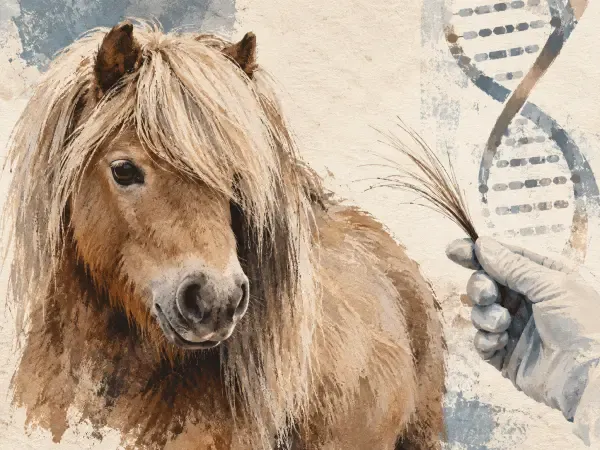 Crins de poney et test génétique
