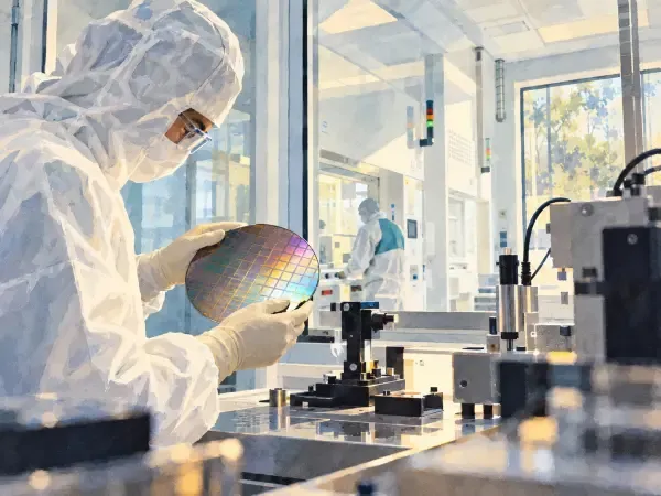 Illustration - Salle blanche et instruments scientifiques