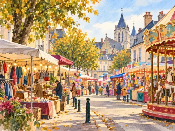 Foire Saint-Michel dans les rues de Louviers