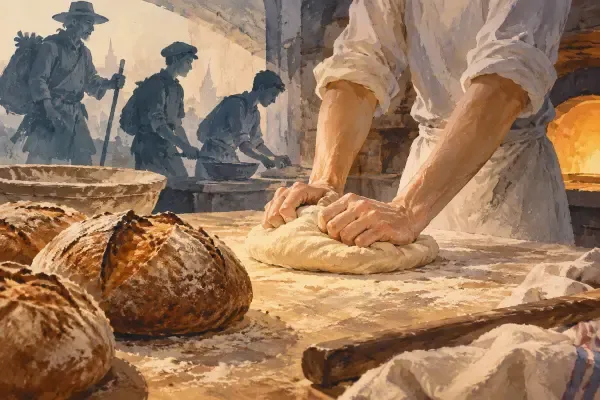 Fournil et gestes de boulanger