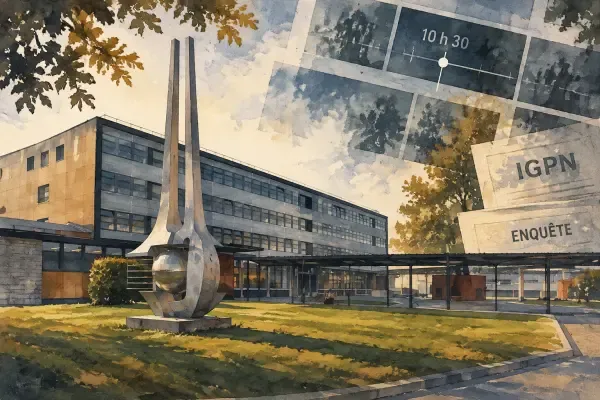Illustration d’un lycée bloqué