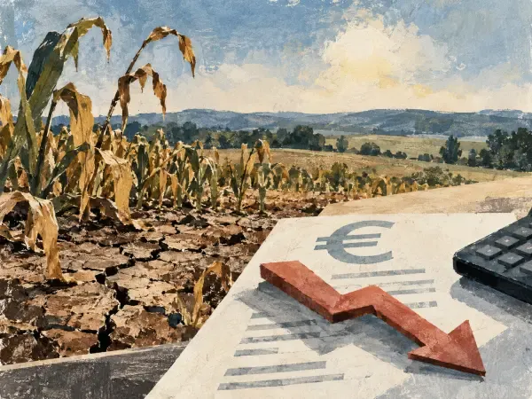 Illustration - parcelles agricoles après sécheresse