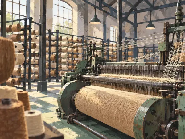 Illustration - métiers à tisser au Ronchay