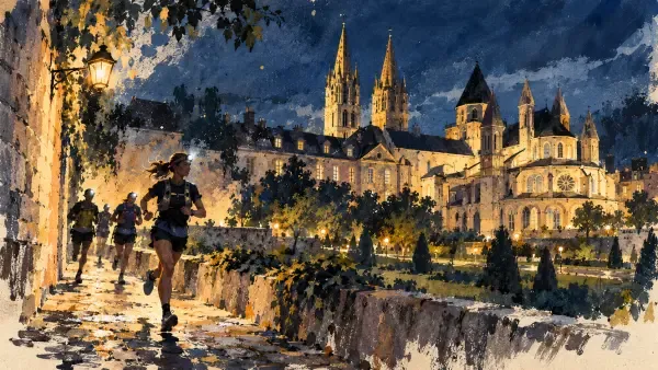 Illustration - Trailers nocturnes dans les rues de Caen