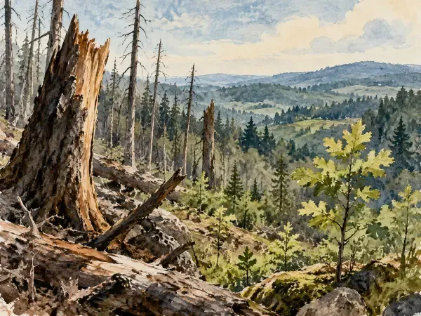 Forêt yvelinoise fragilisée