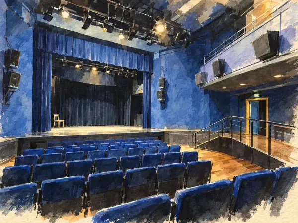 Salle modulable du théâtre Line Renaud