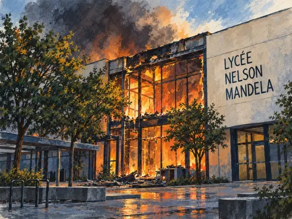 Illustration - Lycée après des dégradations