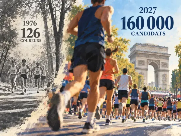 Illustration - coureurs du Marathon de Paris