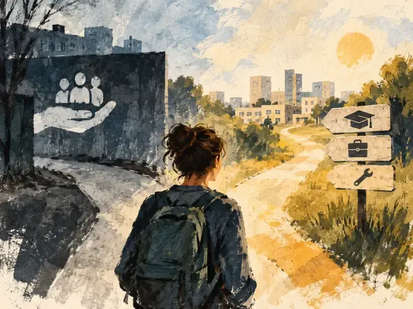 Illustration - aide aux jeunes lyonnais