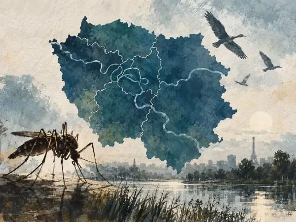 Illustration - circulation de West Nile