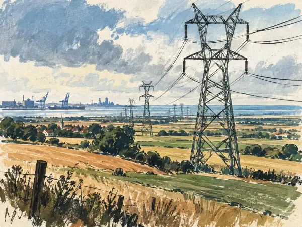Illustration - Lignes électriques du Dunkerquois
