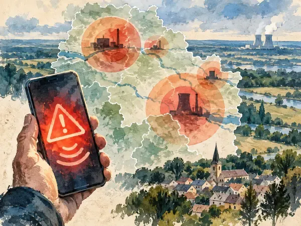 Illustration - Carte des périmètres de risque en Seine-et-Marne